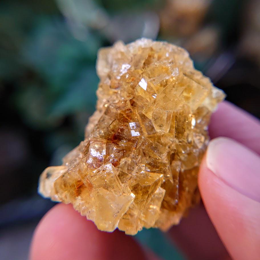 Golden Yellow Fluorite Cluster from Moscona Mine, Spain for Collection / 58.54g / Energy Work / Altar Decor / Meditation /