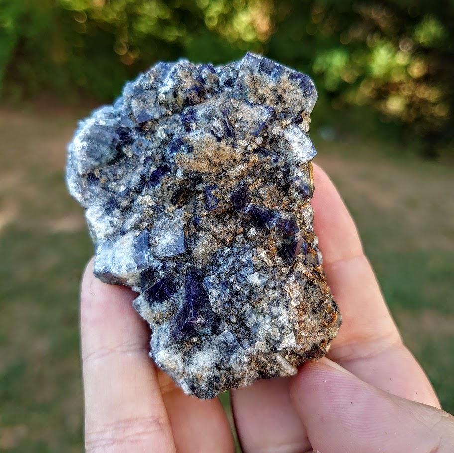 Milky Way Pocket Blue/Green Fluorite Cluster with Quartz, Diana Maria Mine, Rogerley Quarry From United Kingdom / 168g / Small Cabinet Size