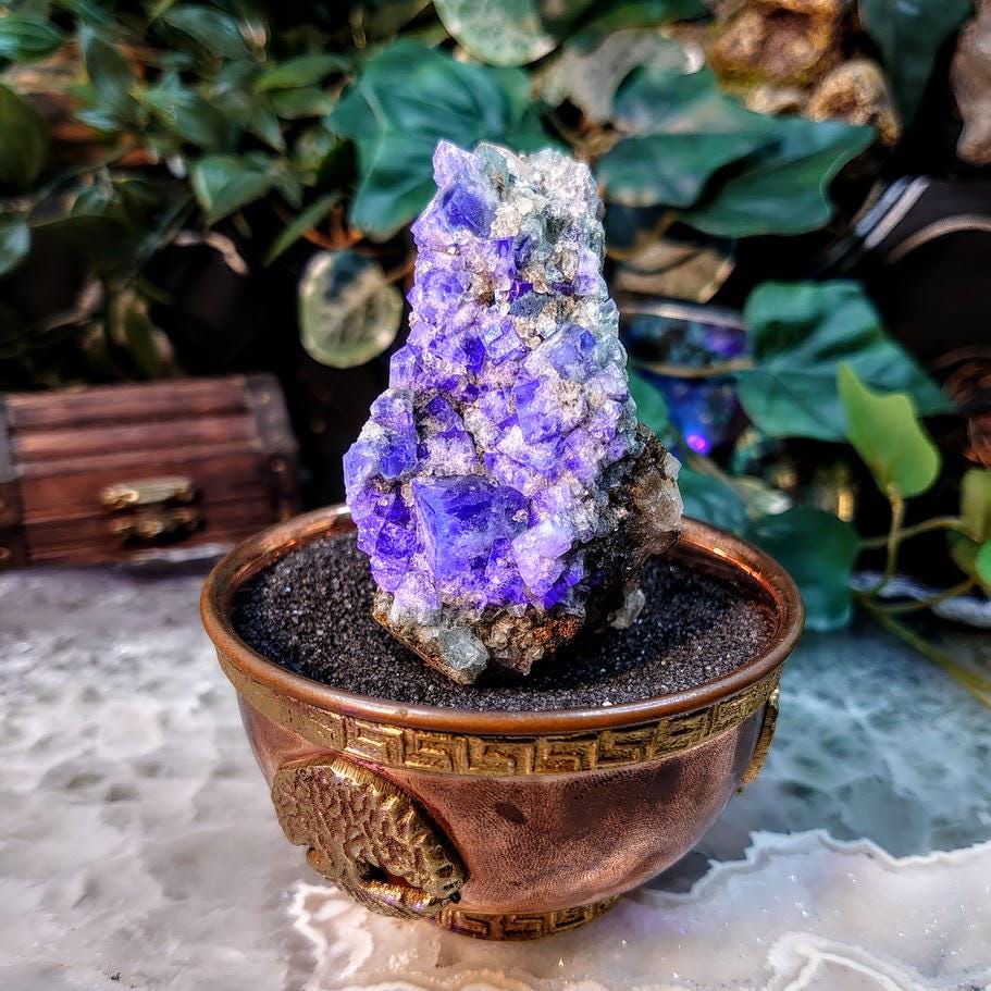 Milky Way Pocket Blue/Green Fluorite Cluster, Diana Maria Mine, Rogerley Quarry From United Kingdom / 118g / Small Cabinet Size