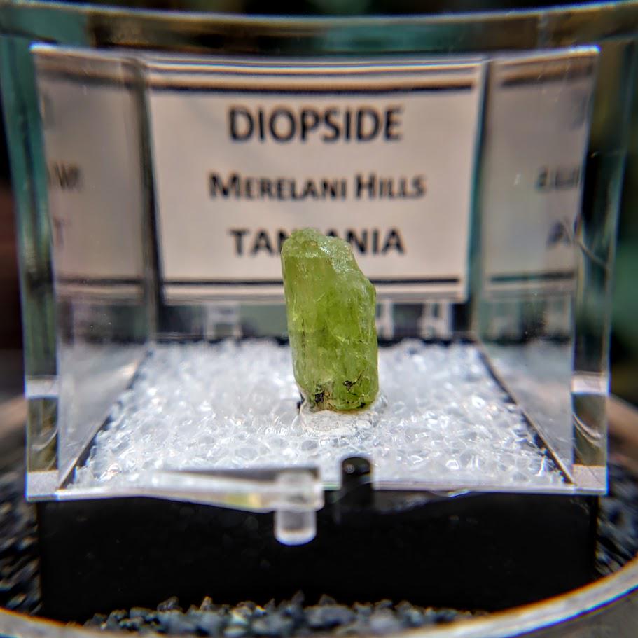 6.25ct Natural Diopside Gemstone from Manyara Region, Tanzania for Crystal Healing / Meditation / Thumbnail Size / Collection / Green Jewel