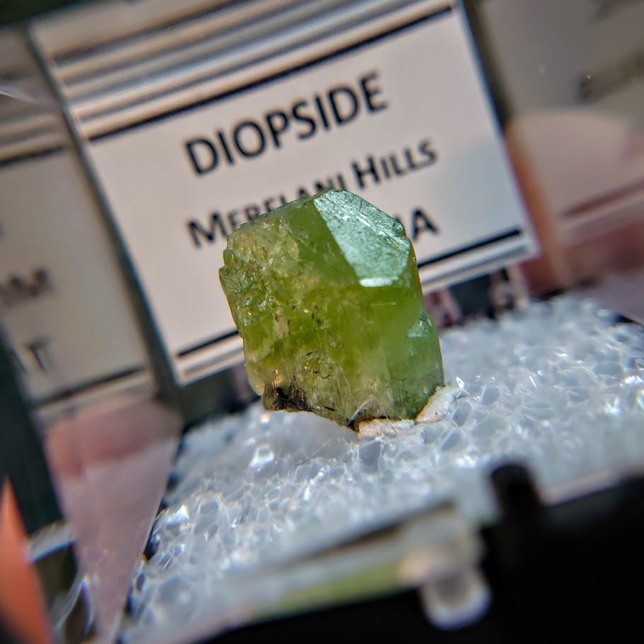 14.05ct Natural Diopside Gemstone from Manyara Region, Tanzania for Crystal Healing / Meditation / Thumbnail Size / Collection / Green Jewel