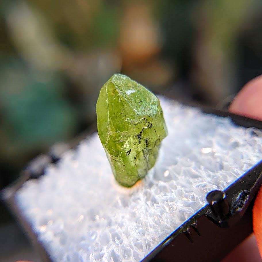 8.95ct Natural Diopside Gemstone from Manyara Region, Tanzania for Crystal Healing / Meditation / Thumbnail Size / Collection / Green Jewel