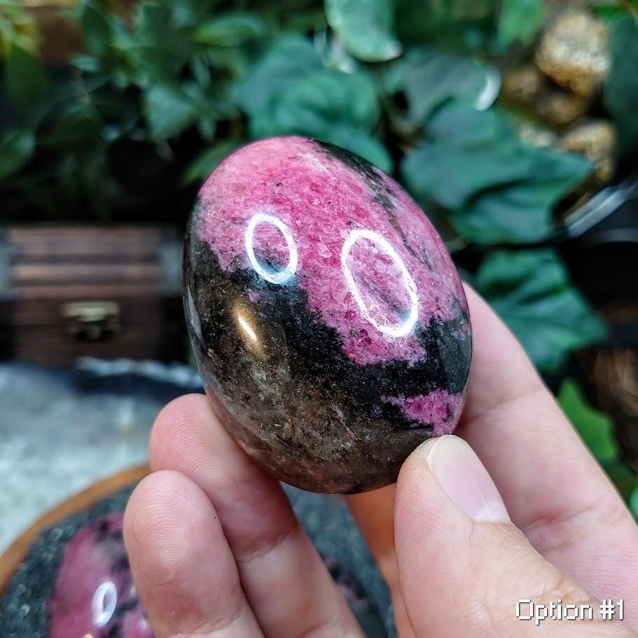 Rhodonite Polished Palmstones from Madagascar for Divination/ Crystal Healing/ Reiki/ Meditation/ Home & Altar Decor / Pick Your Stone