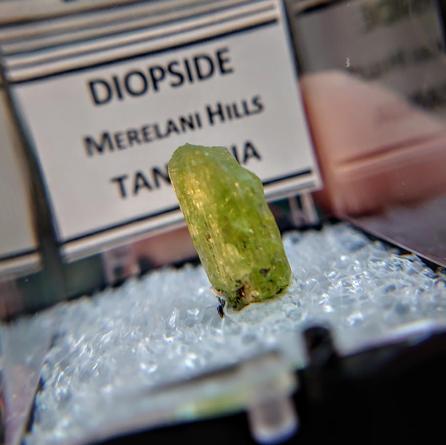 6.25ct Natural Diopside Gemstone from Manyara Region, Tanzania for Crystal Healing / Meditation / Thumbnail Size / Collection / Green Jewel