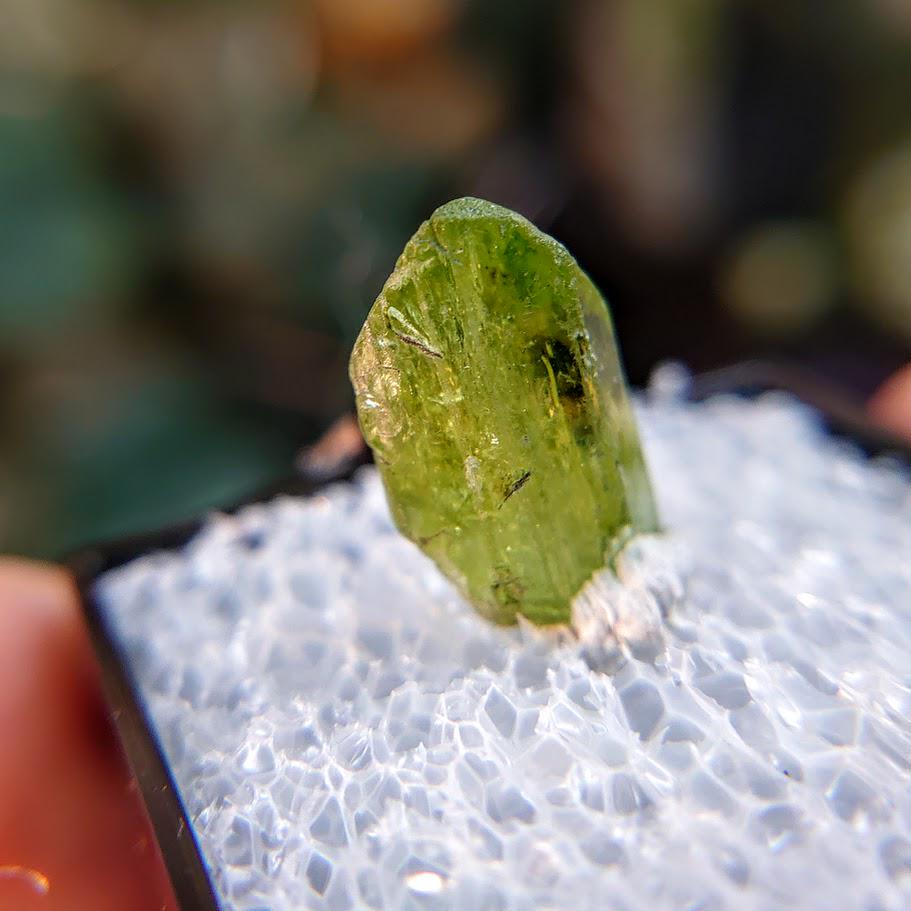 8.95ct Natural Diopside Gemstone from Manyara Region, Tanzania for Crystal Healing / Meditation / Thumbnail Size / Collection / Green Jewel