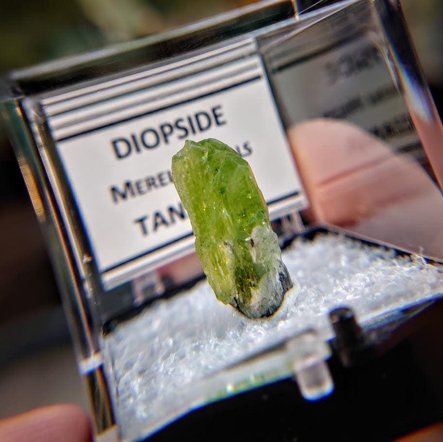 11.25ct Natural Diopside Gemstone from Manyara Region, Tanzania for Crystal Healing / Meditation / Thumbnail Size / Collection / Green Jewel