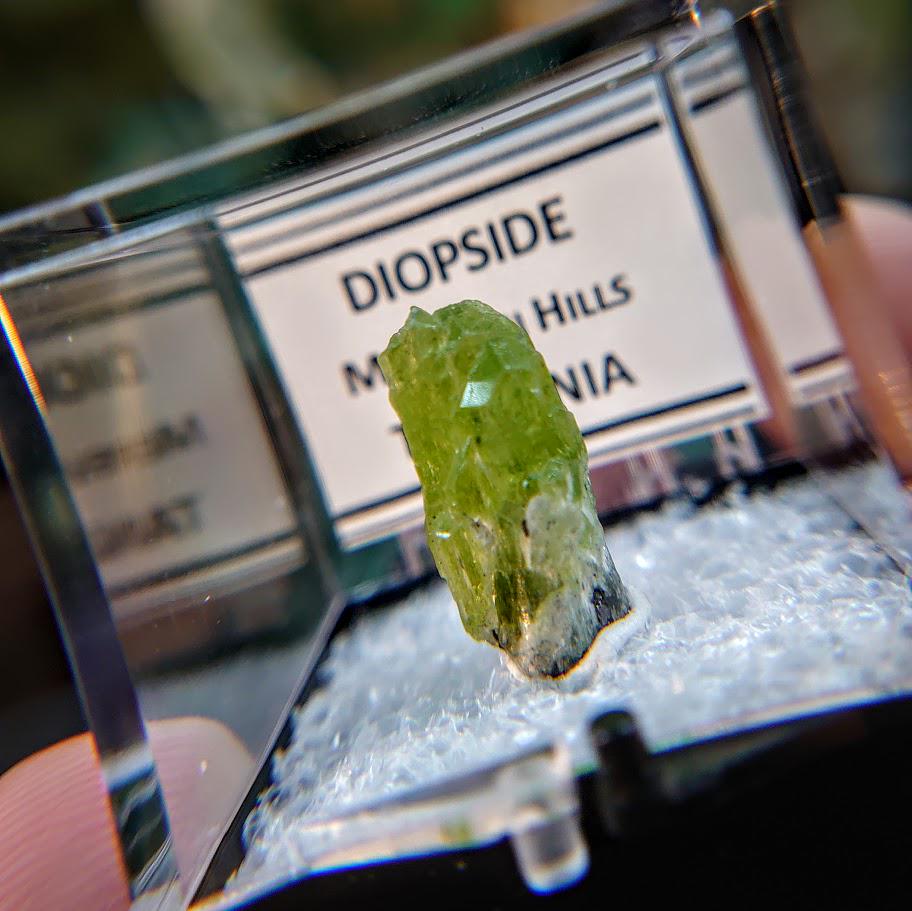 11.25ct Natural Diopside Gemstone from Manyara Region, Tanzania for Crystal Healing / Meditation / Thumbnail Size / Collection / Green Jewel