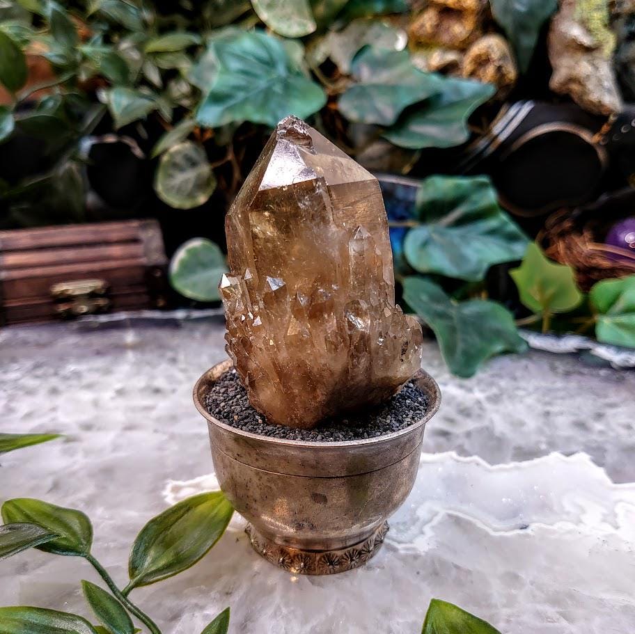 Natural Kundalini Congo Citrine Cluster for Altar and Home Decor / 125g / Energy Work / Crystal Healing / Reiki