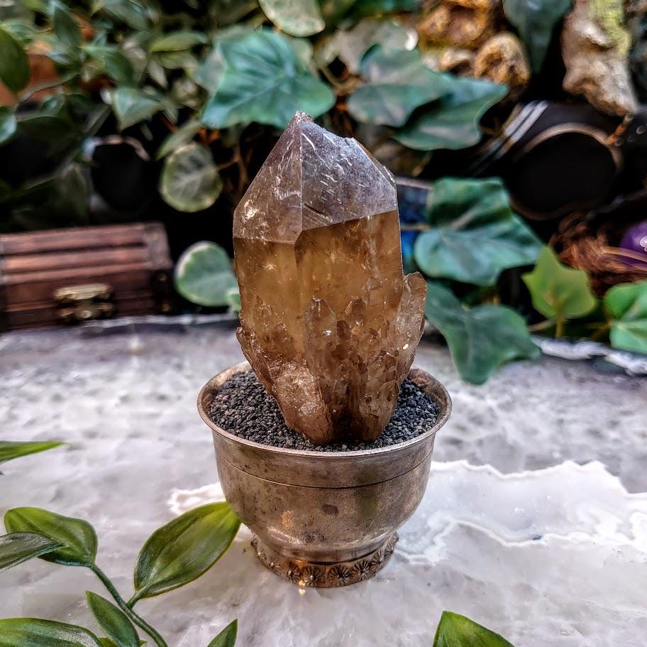 Natural Kundalini Congo Citrine Cluster for Altar and Home Decor / 125g / Energy Work / Crystal Healing / Reiki