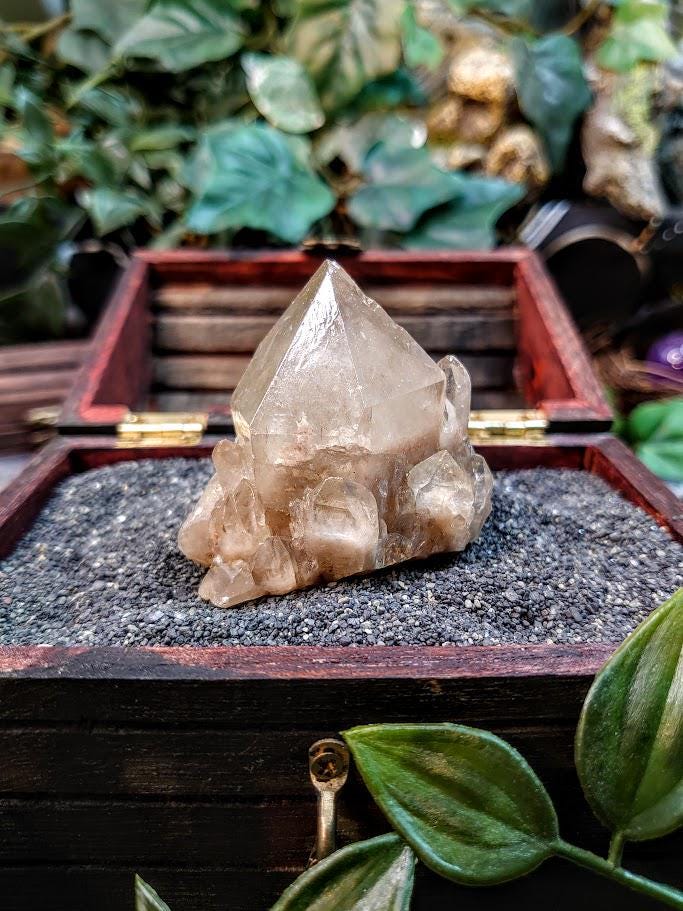 Natural Kundalini Congo Pale Citrine Cluster for Altar and Home Decor / 98.37g / Energy Work / Crystal Healing / Reiki