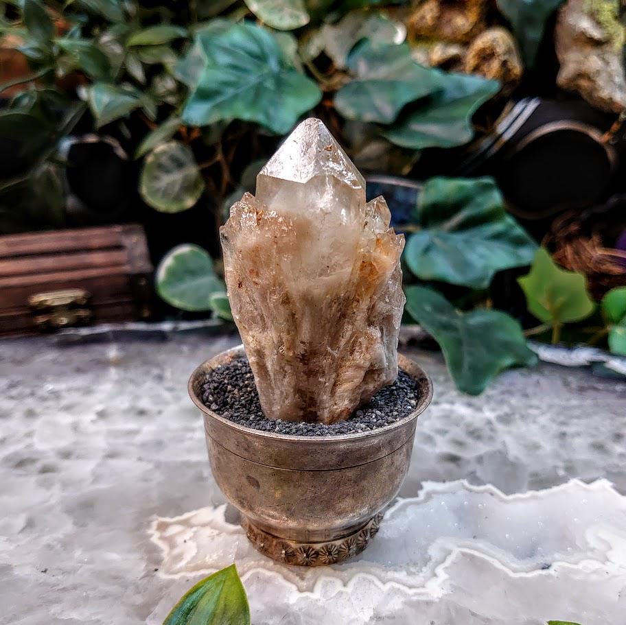 Natural Kundalini Congo Pale Citrine Cluster for Altar and Home Decor / 82.42g / Energy Work / Crystal Healing / Reiki