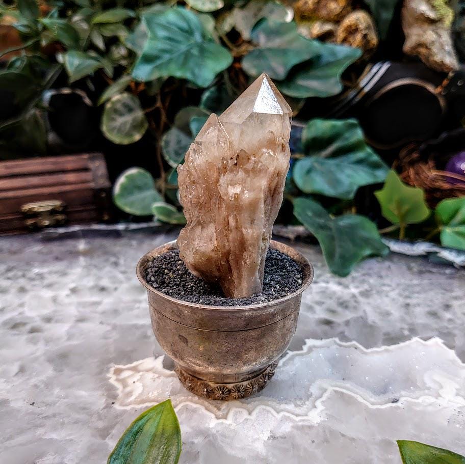 Natural Kundalini Congo Pale Citrine Cluster for Altar and Home Decor / 82.42g / Energy Work / Crystal Healing / Reiki