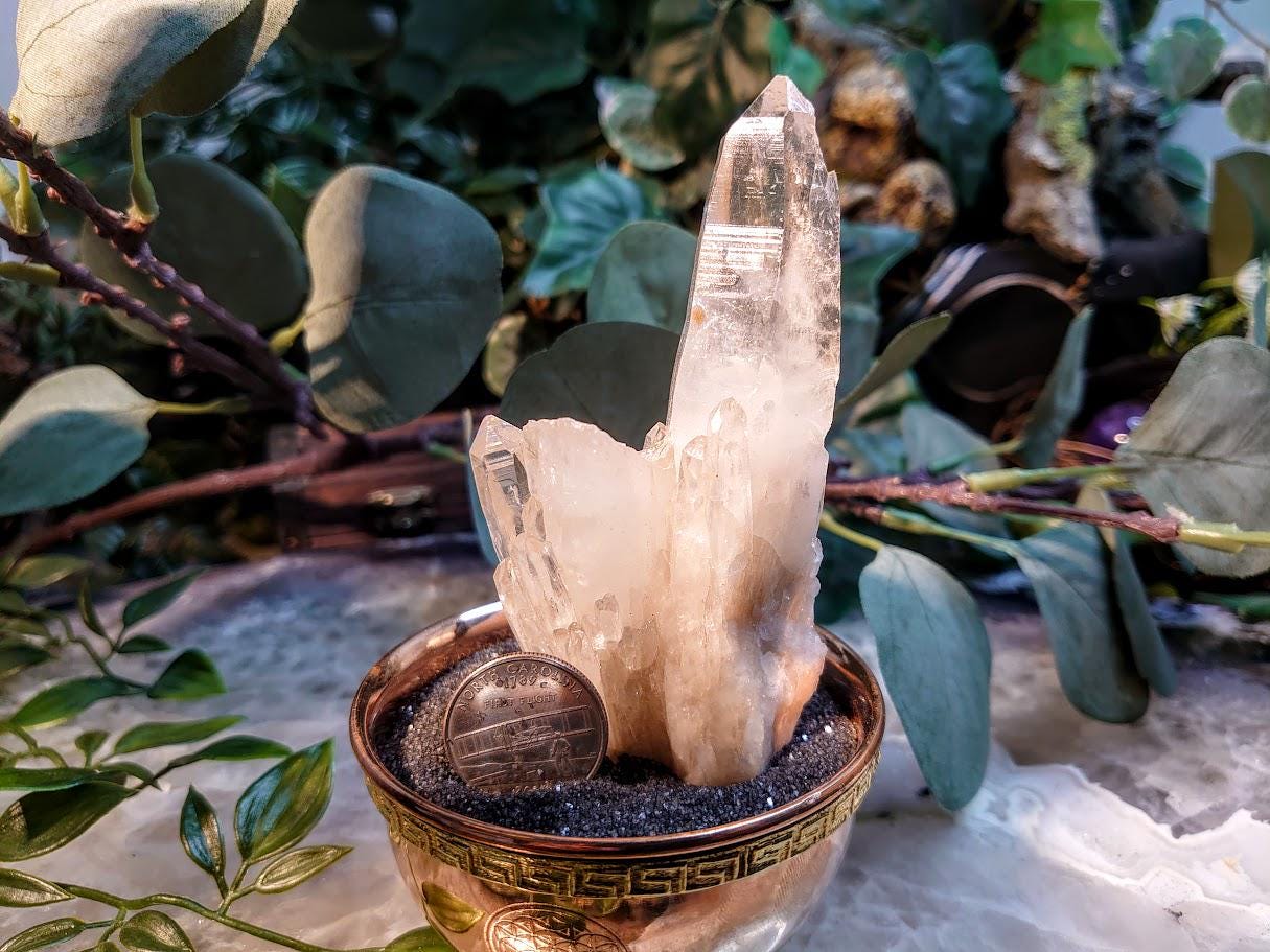 4 1/2" Congo Lemurian Quartz Cluster from DRC for Crystal Healing / 136g / Meditation / Collection / Rare Find