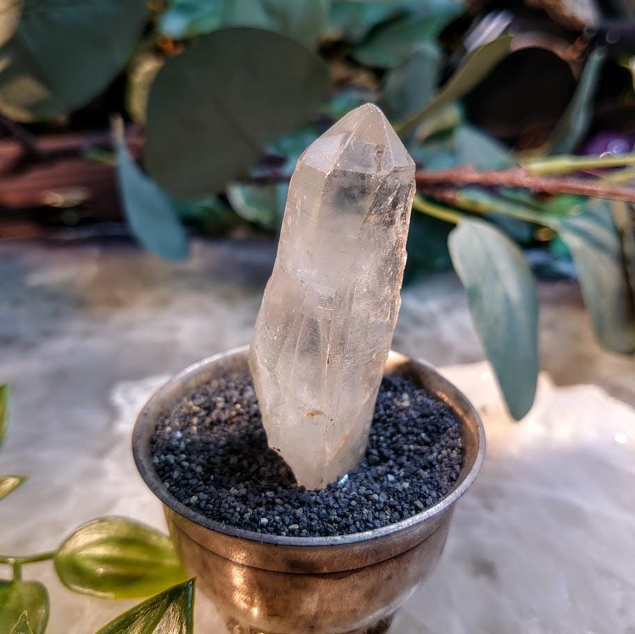 2.75" Congo Lemurian Clear Quartz Point from DRC for Crystal Healing / 53.35g / Meditation / Collection