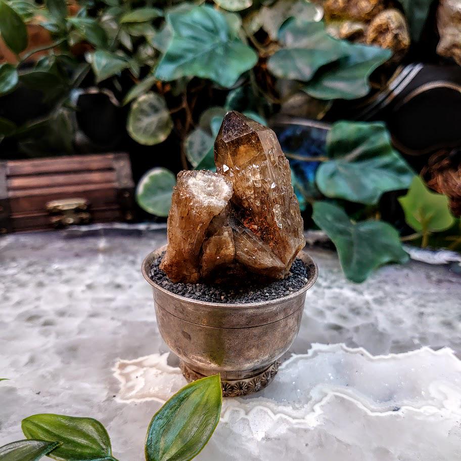 Natural Kundalini Congo Citrine Cluster for Altar and Home Decor / 66.32g / Energy Work / Crystal Healing / Reiki