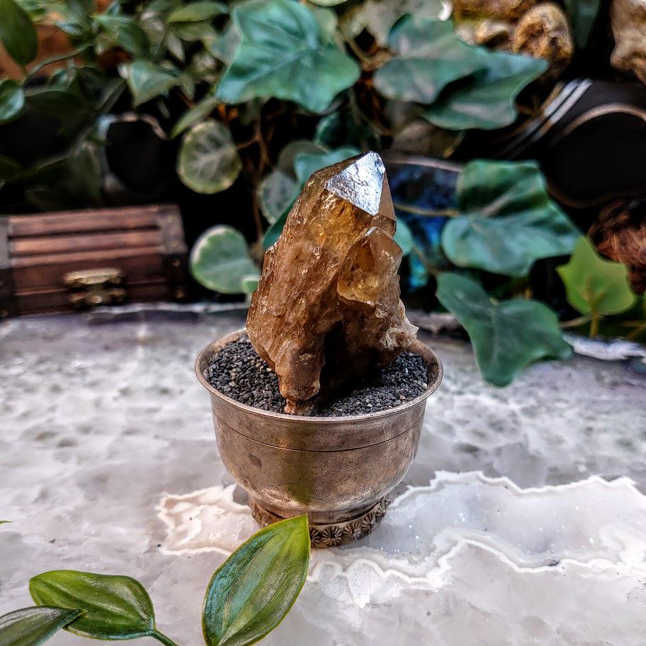 Natural Kundalini Congo Citrine Cluster for Altar and Home Decor / 66.32g / Energy Work / Crystal Healing / Reiki