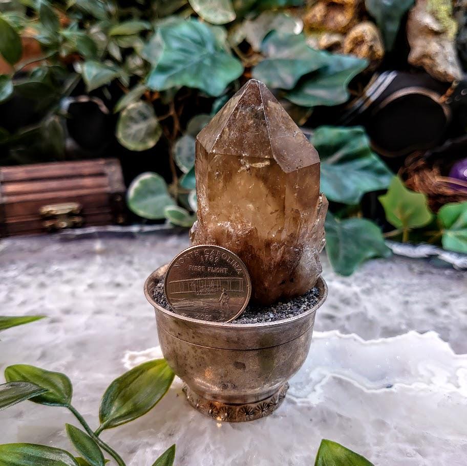 Natural Kundalini Congo Citrine Cluster for Altar and Home Decor / 125g / Energy Work / Crystal Healing / Reiki