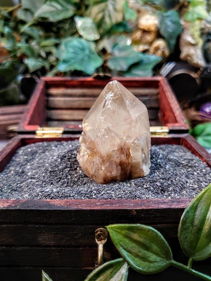 Natural Kundalini Congo Pale Citrine Cluster for Altar and Home Decor / 98.37g / Energy Work / Crystal Healing / Reiki