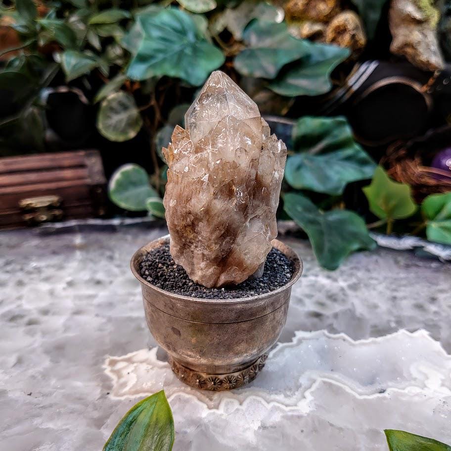 Natural Kundalini Congo Pale Citrine Cluster for Altar and Home Decor / 82.42g / Energy Work / Crystal Healing / Reiki