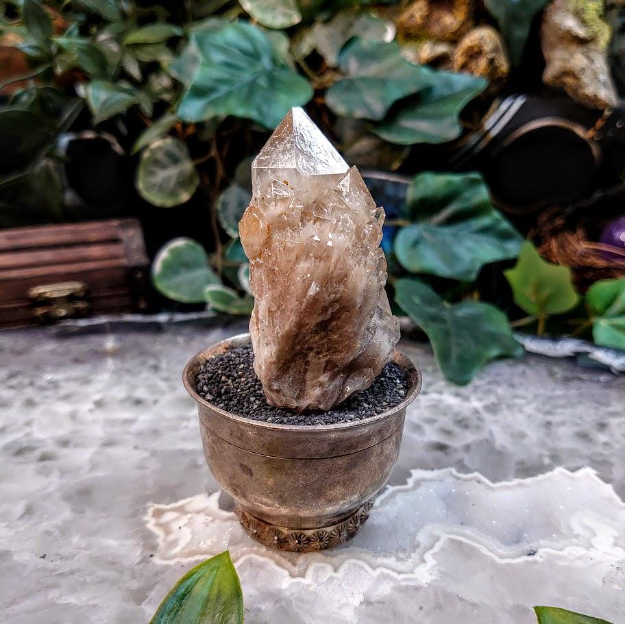 Natural Kundalini Congo Pale Citrine Cluster for Altar and Home Decor / 82.42g / Energy Work / Crystal Healing / Reiki