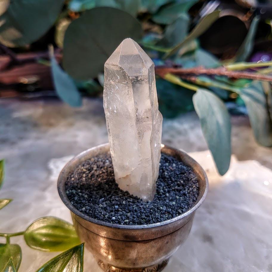 2.75" Congo Lemurian Clear Quartz Point from DRC for Crystal Healing / 53.35g / Meditation / Collection
