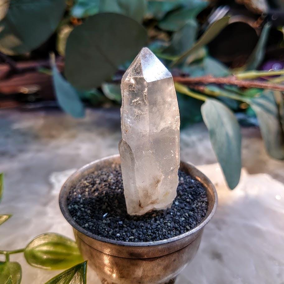 2.75" Congo Lemurian Clear Quartz Point from DRC for Crystal Healing / 53.35g / Meditation / Collection