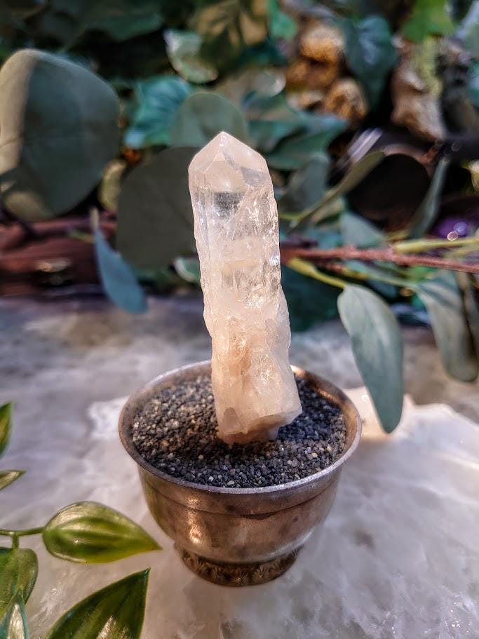3" Congo Lemurian Clear Quartz Point from DRC for Crystal Healing / 36.50g / Meditation / Collection