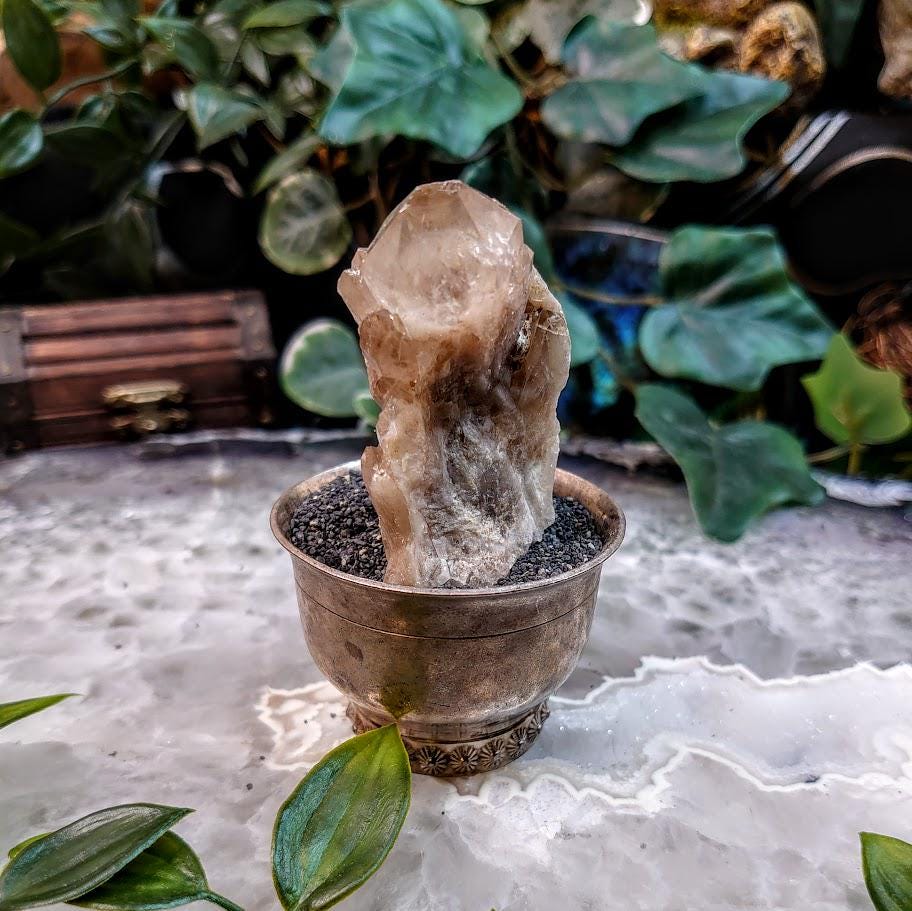 Natural Kundalini Congo Citrine Cluster for Altar and Home Decor / 63.43g / Energy Work / Crystal Healing / Reiki