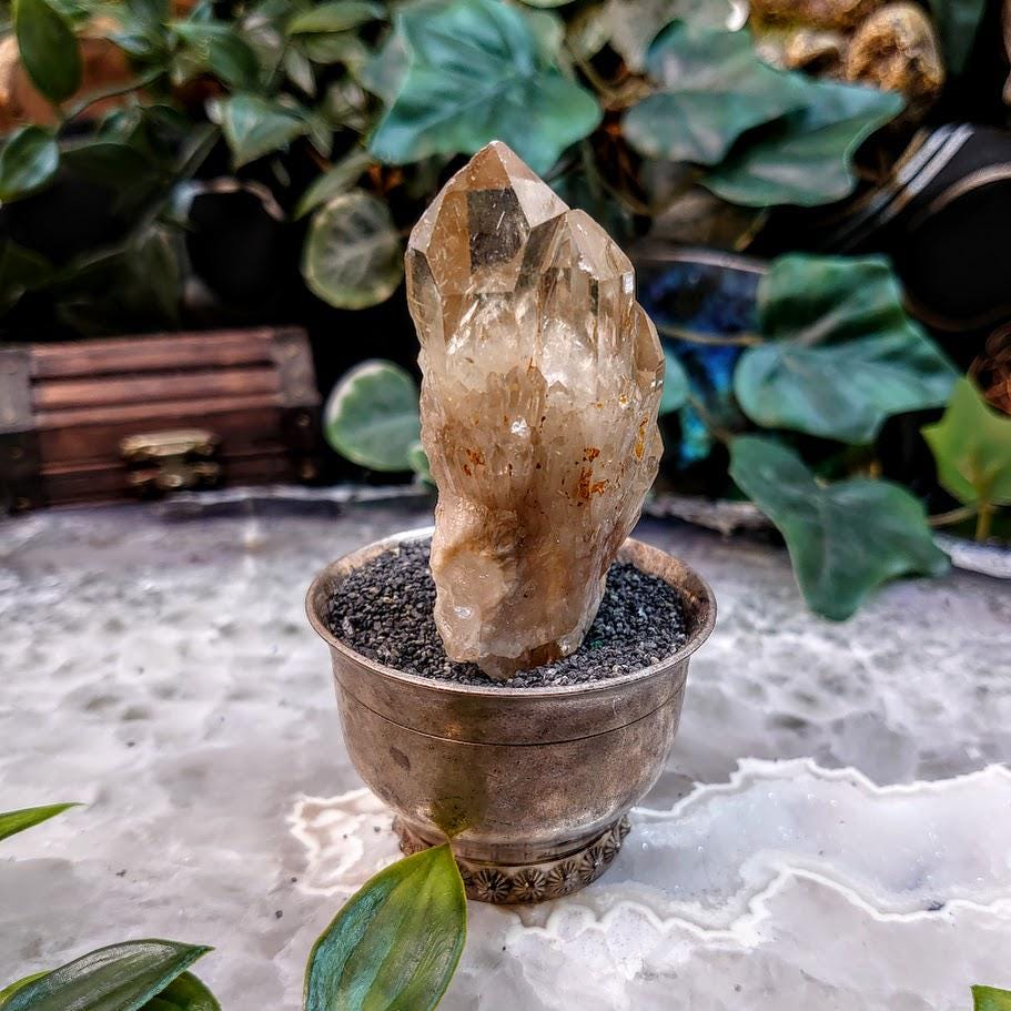 Natural Kundalini Congo Citrine Cluster for Altar and Home Decor / 63.28g / Energy Work / Crystal Healing / Reiki