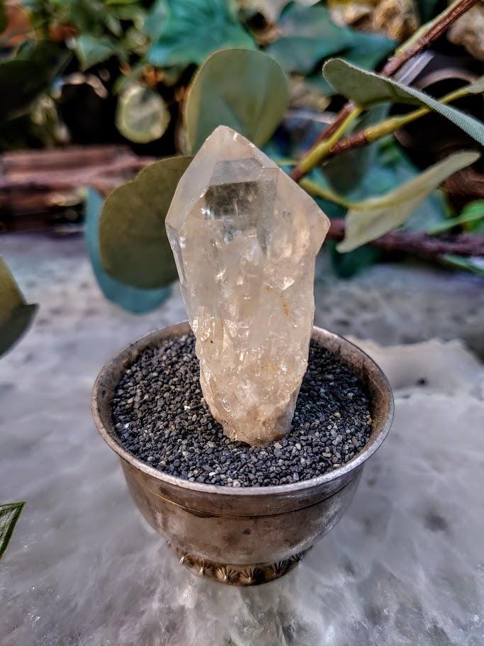 2.375" Congo Lemurian Clear Quartz Point from DRC for Crystal Healing / 41.35g / Meditation / Collection