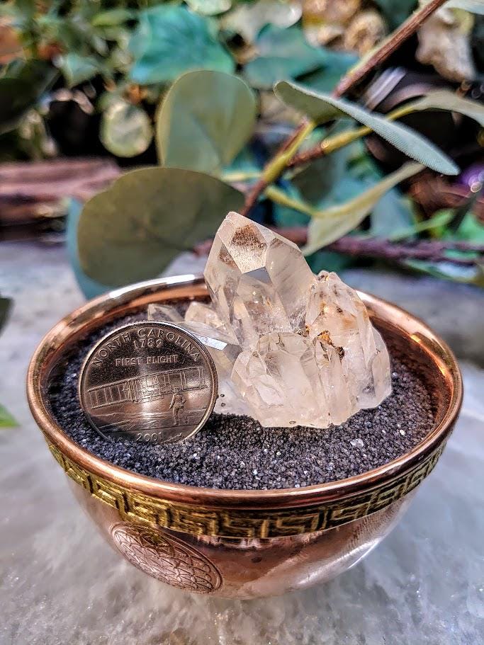 Beautiful Congo Lemurian Quartz Cluster from DRC for Crystal Healing / 56.81g / Meditation / Collection / Rare Find