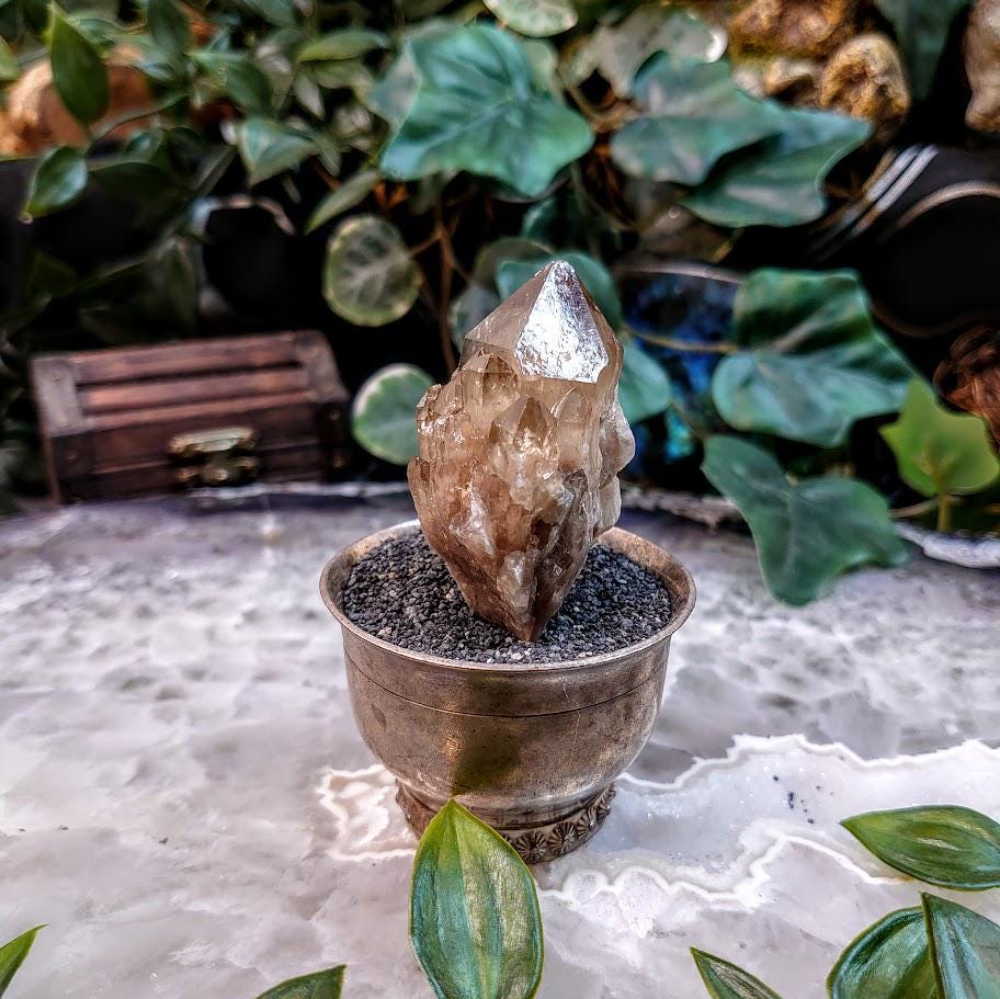 Natural Kundalini Congo Citrine Cluster for Altar and Home Decor / 57.06g / Energy Work / Crystal Healing / Reiki