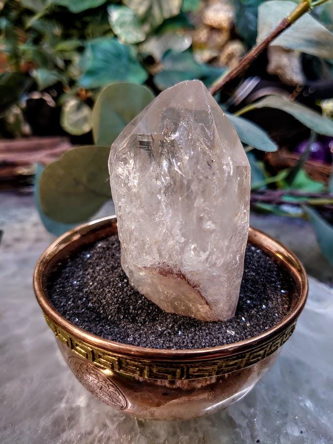 3" Congo Lemurian Clear Quartz Point from DRC for Crystal Healing / 110g / Meditation / Collection