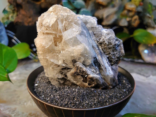 414g Lustrous Grey Barite Blade Formation from Tenke Fungurume, Congo for Altar and Home Decor / Energy Work / Crystal Healing / Reiki