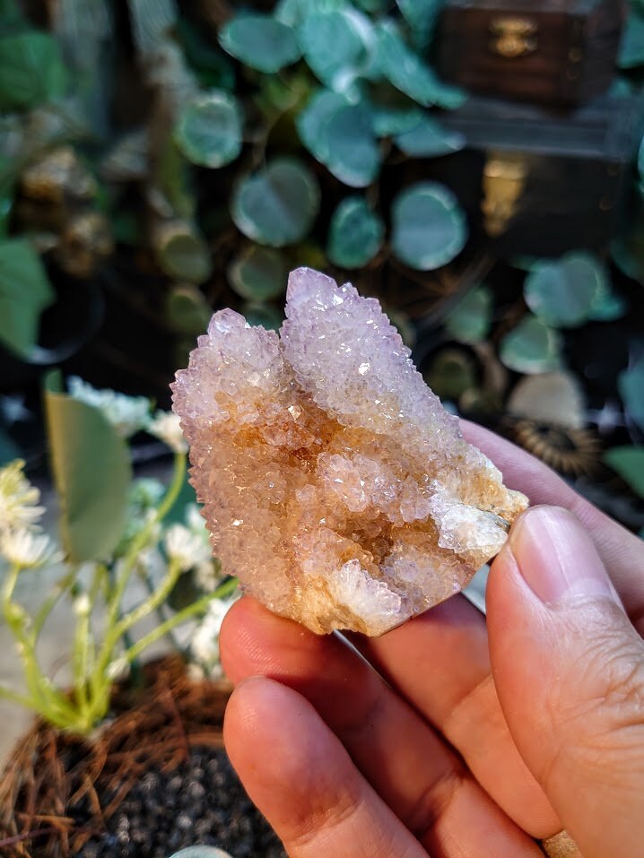 68g Spirit Quartz Cluster from ZA / Cactus Quartz / Spirit Amethyst for Crystal Healing / Meditation/ Reiki / Gifting
