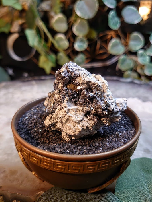 86.5g Arsenopyrite Cluster from China for Collection / Home and Altar Decor / Gifting / Small Size / Silver Pyrite