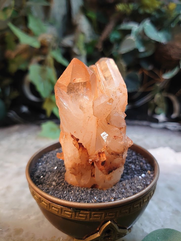 104.2g Beautiful Tangerine Quartz Cluster from Morocco / Sunfire Quartz for Altar and Home Decor / Energy Work / Reiki / ISH#017