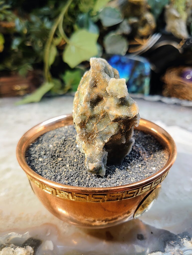 Green Chrome Chalcedony from Turkey for Home & Altar Decor / 70.66g / Collection / Crystal Healing