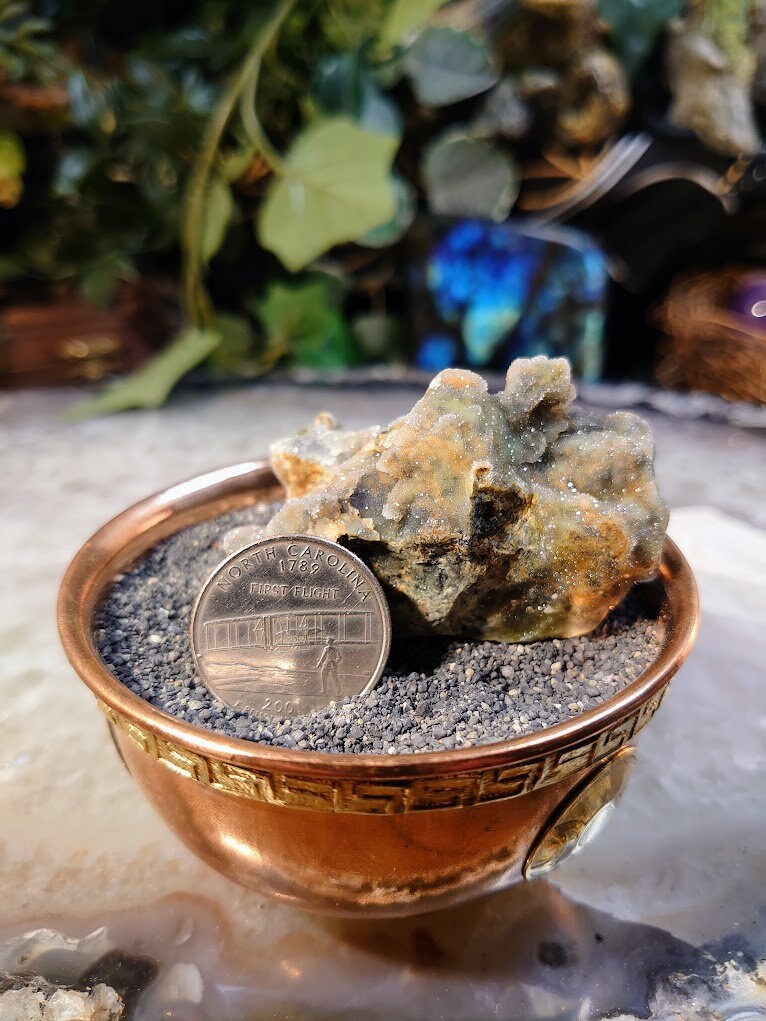 Green Chrome Chalcedony from Turkey for Home & Altar Decor / 70.66g / Collection / Crystal Healing