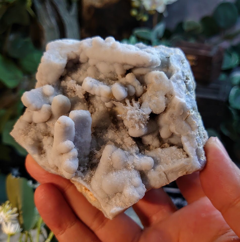 391g Blue Chalcedony after Anhydrite "Blue Pills" from Peru for Gemstone Home & Altar Decor / Collection / Crystal Healing / Pseudomorph
