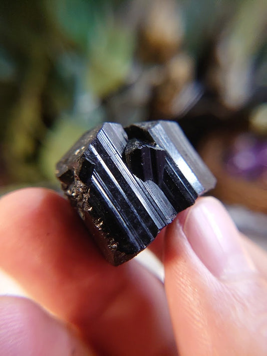 Beautiful Black Tourmaline / Schorl Crystal From Madagascar / 31.98g / Thumbnail Specimen / for Desk Decor / Reiki / Collection