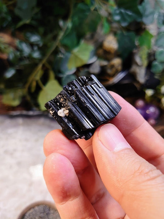 Beautiful Black Tourmaline / Schorl Crystal From Madagascar / 38.02g / Thumbnail Specimen / for Desk Decor / Reiki / Collection