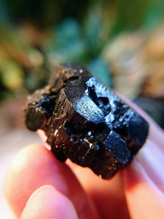 Fine Glossy Black Tourmaline with Termination  / Schorl Crystal From Madagascar / 37.91g / Thumbnail Specimen / Desk Decor / Collection