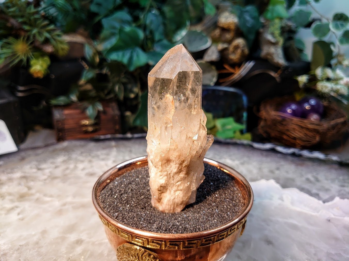 Natural Kundalini Congo Citrine Cluster for Altar and Home Decor / 100.99g / Energy Work / Crystal Healing / Reiki