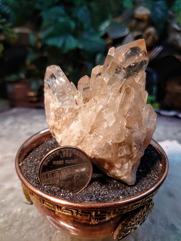 Natural Kundalini Congo Citrine Cluster for Altar and Home Decor / 179g / Energy Work / Crystal Healing / Reiki