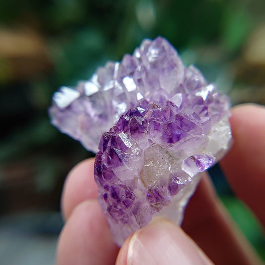 Amethyst Cluster from Karur, India for Meditation / 33.10g / Collection / Altar Decor