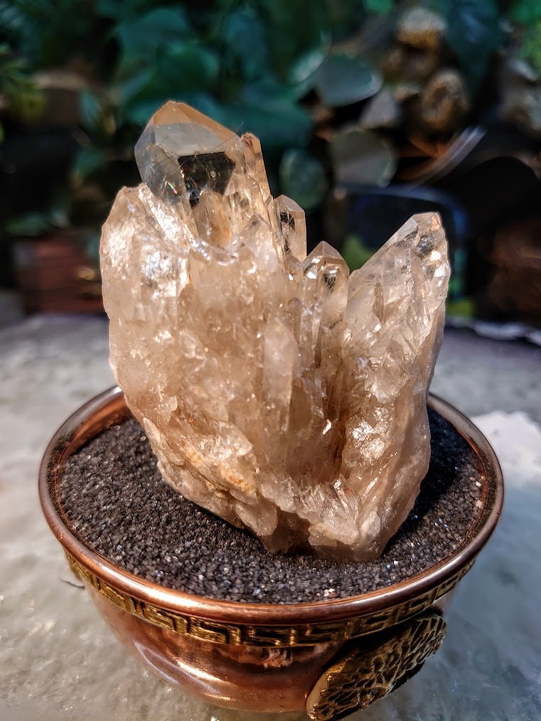 Natural Kundalini Congo Citrine Cluster for Altar and Home Decor / 179g / Energy Work / Crystal Healing / Reiki