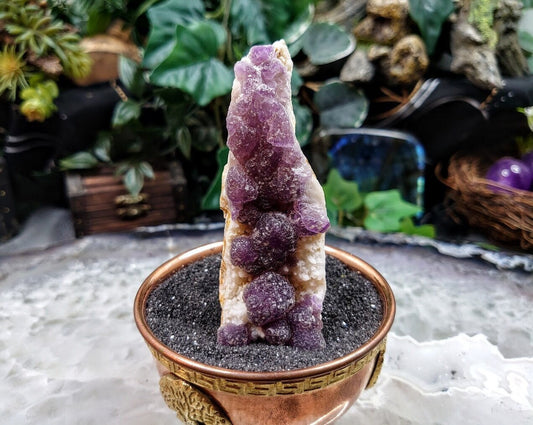Purple Fluorite Cluster From La Navidad Mine, Mexico for Altar Decor / 118.19g / Small Cabinet Class / Collection