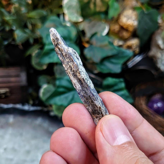 2.5" Deep Blue/Indigo Kyanite Crystal from Zimbabwe for Meditation / Grids / Cord Cutting / Metaphysical / Jewelry Crafting