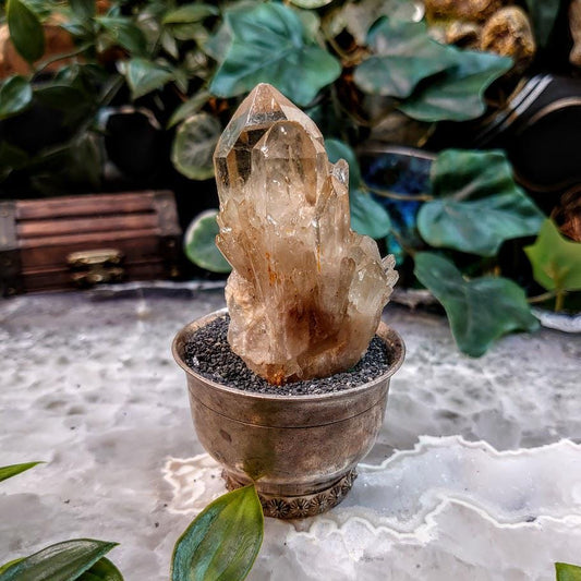 Natural Kundalini Congo Citrine Cluster for Altar and Home Decor / 63.28g / Energy Work / Crystal Healing / Reiki